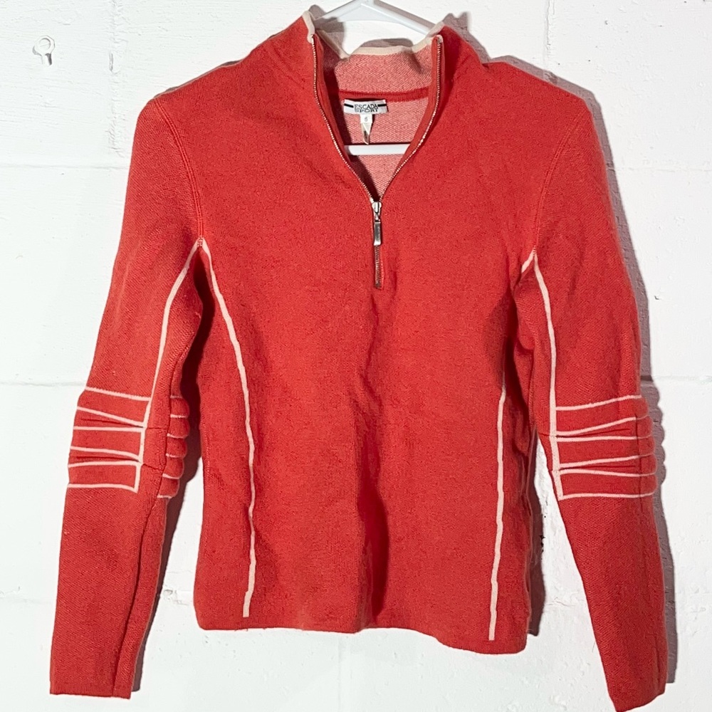 Vintage Escada Sport Wool Quarter Zip